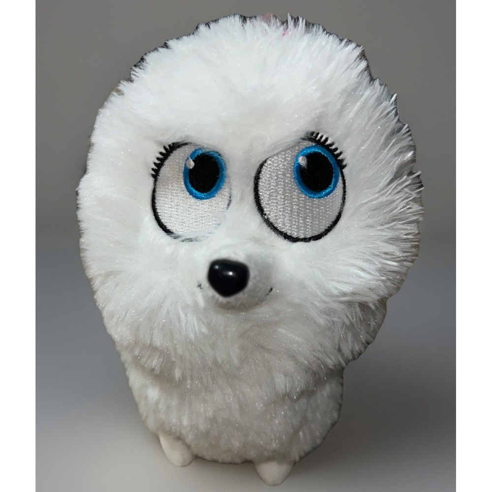 Ty Beanie Babies Secret Life of Pets Gidget Plush 6" White Pomeranian Dog‎ Toy